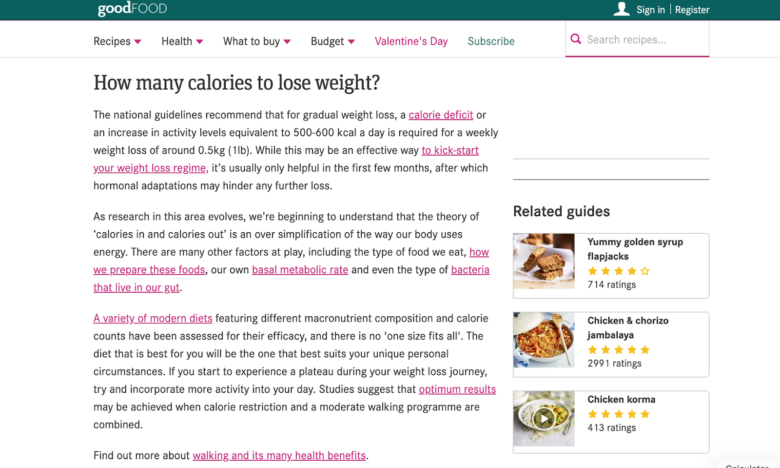 An example of a Q&A-style article section